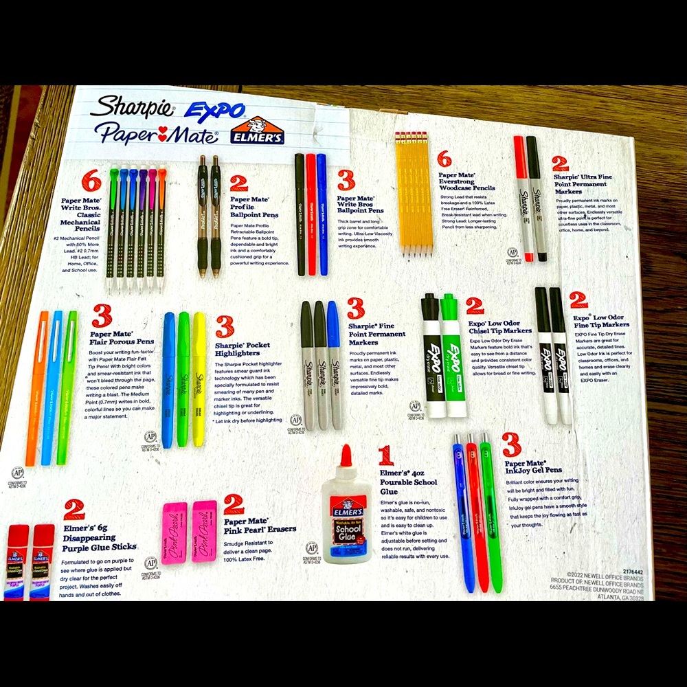 Sharpie Expo Paper Mate 40 pieces Count kit